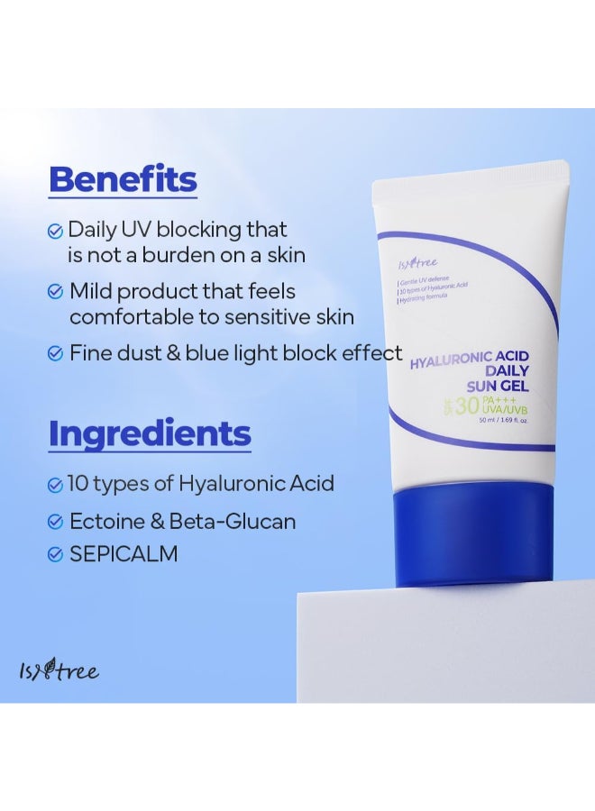 IsNtree جل الشمس اليومي بحمض الهيالورونيك 50 مل - Image 3
