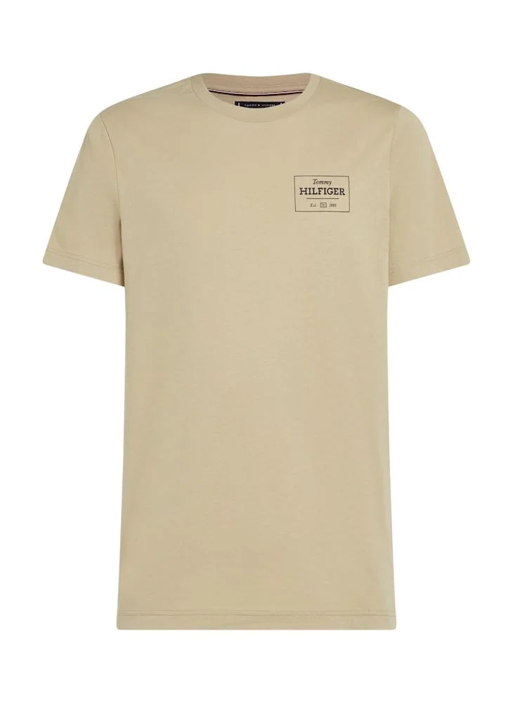 تومي هيلفيغر Monotype Graphic Printed Crew Neck T-Shirt