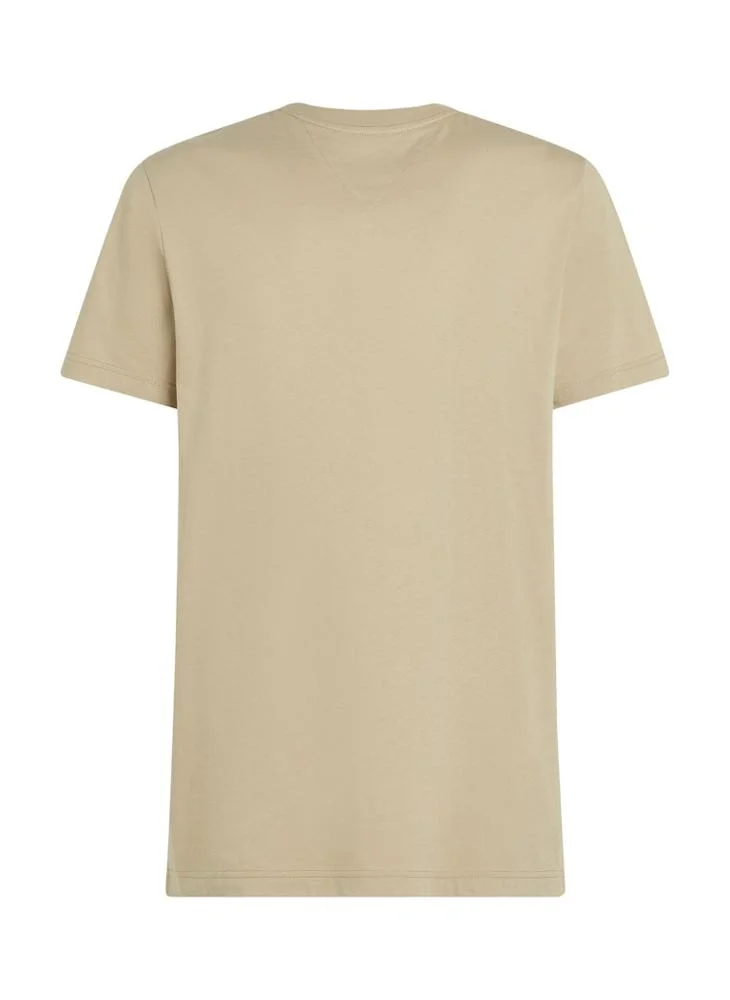 تومي هيلفيغر Monotype Graphic Printed Crew Neck T-Shirt