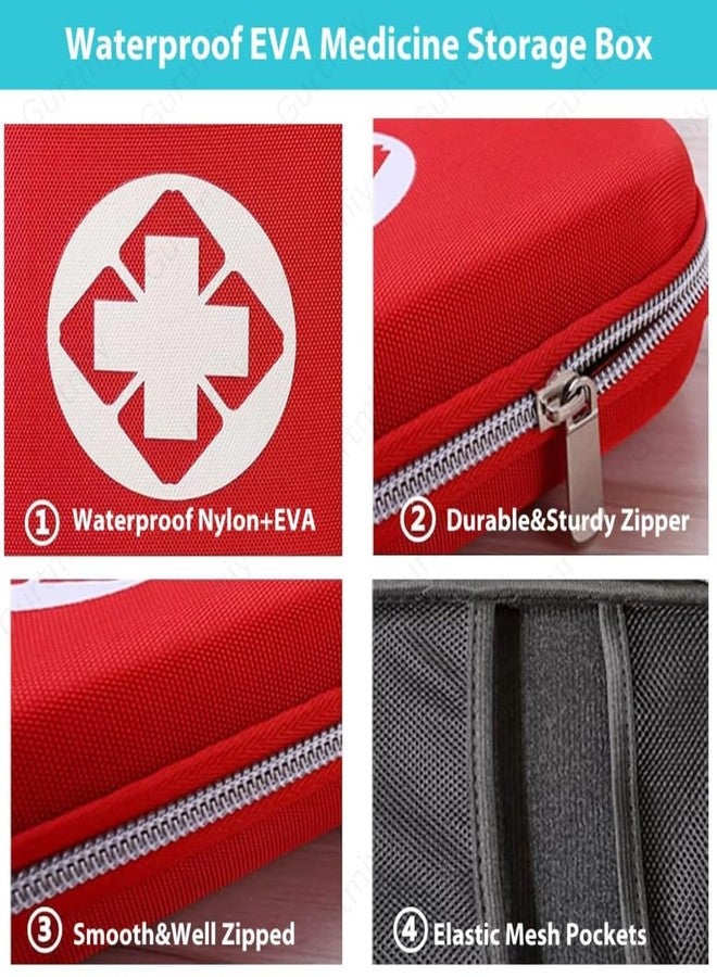 Gurtmiy First Aid Kit, Medical Emergency Rescue Bag, First Aid Essential Box for Home, Office, Car, Camping, Travel, Hiking, Outdoor (Small) - Image 4
