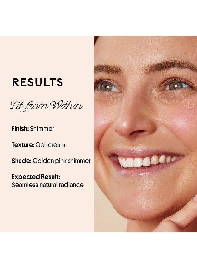 Winky Lux Cheeky Rose Liquid Highlighter, Gel Cream Highlighter with Blendable Buildable Pigment, Long-Lasting Weightless Finish, Pink Opal - Image 4