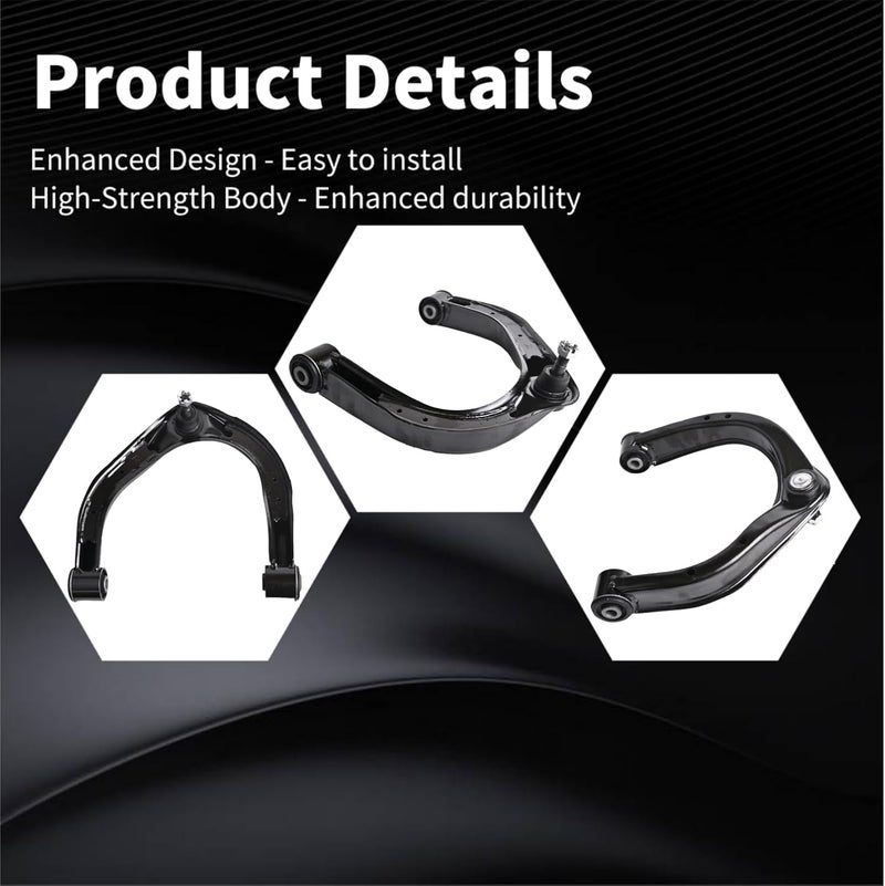 CUGANO 2PCS Front Upper Control Arm and Ball Joint Assembly for Infiniti QX56 and Nissan Titan - Image 5