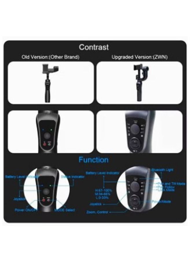 Generic - S5B Axis Stabilized Gimbal Bluetooth handheld device with focus and zoom functions with long lifetime - Image 1