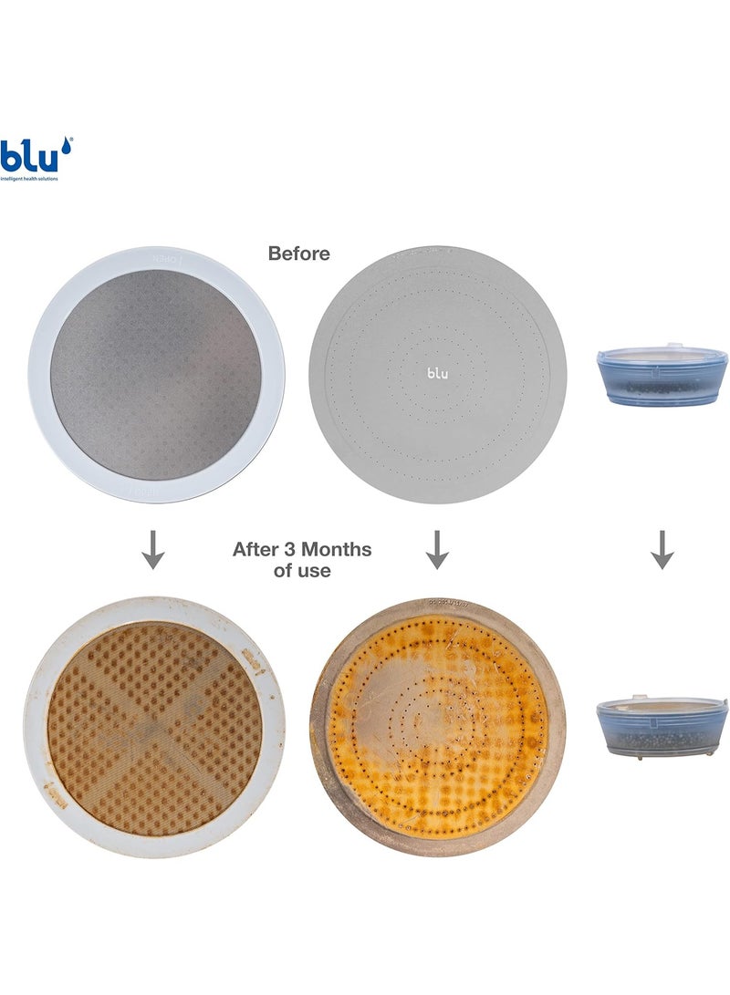 Blu Ionic Shower Head and Shower Filter - Wall Mounted - Removes Chlorine & Harmful Pollutants - Prevent Hair Loss & Moisturize Your Skin, Chrome - Image 3