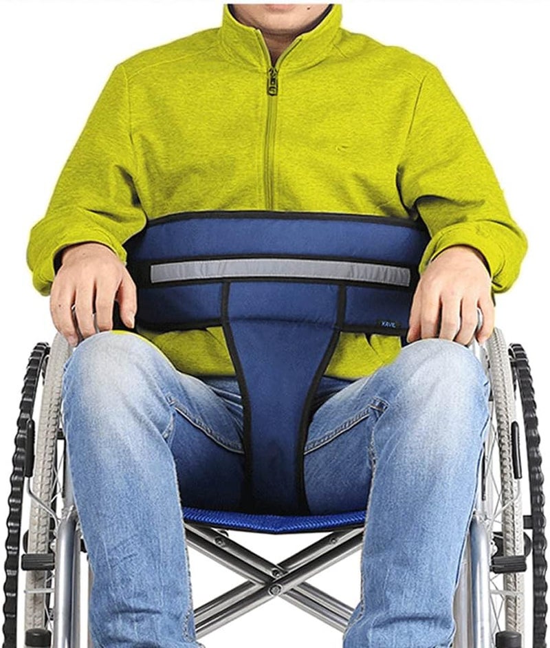 KAVIL Wheelchair Seat Belt Restraints Harness for Dementia Patients Wheelchair Seatbelt Accessories Fall Prevention for Elderly Adults Chair Safety Straps Adjustable Support Vest to Prevent Sliding - Image 1