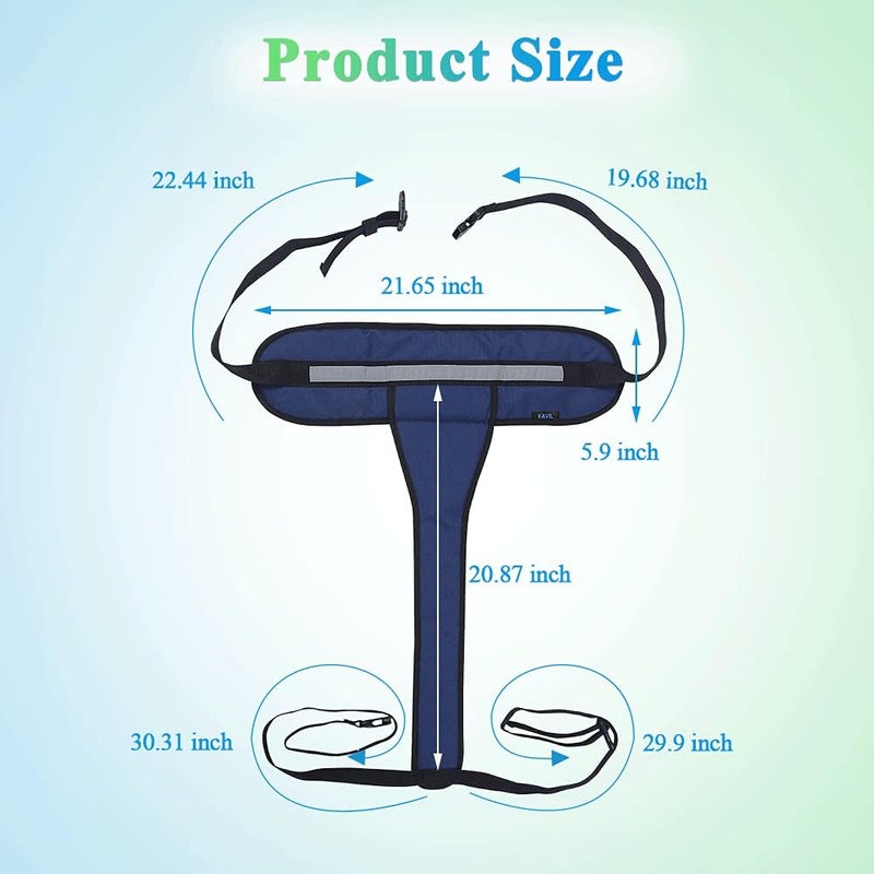 KAVIL Wheelchair Seat Belt Restraints Harness for Dementia Patients Wheelchair Seatbelt Accessories Fall Prevention for Elderly Adults Chair Safety Straps Adjustable Support Vest to Prevent Sliding - Image 5