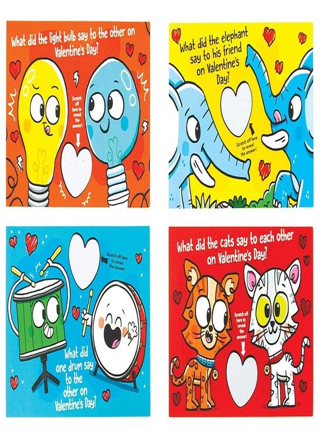 بلاي هاوس مجموعة بطاقات عيد الحب للأطفال من بلاي هاوس، تتضمن 28 بطاقة قابلة للخدش، مليئة بالمزاح اللطيف. - Image 4