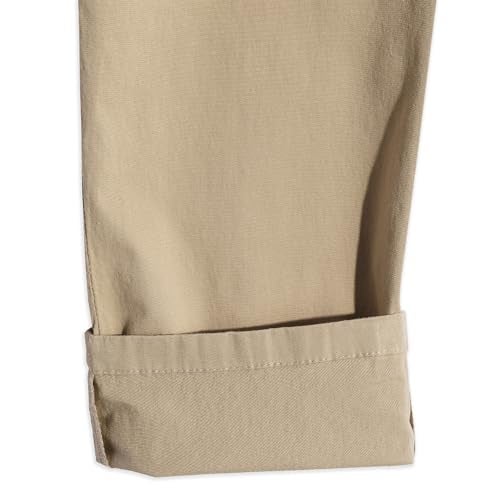 CAVIO Boys Cotton Solid Cargo Trouser Khaki - Image 3