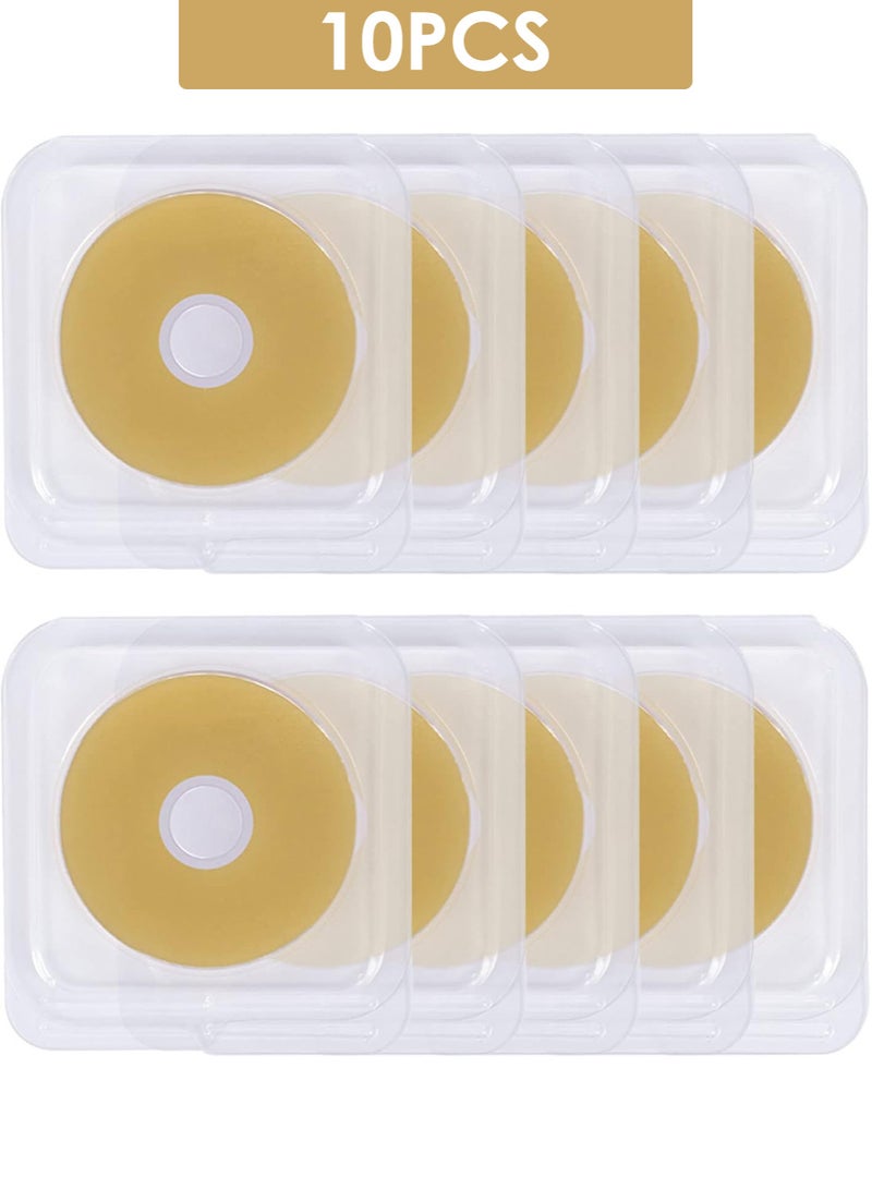 Generic 10pcs Ostomy Barrier Rings, Ostomy Supplies, 2mm or 4mm Thickness Moldable Ostomy Rings Hydrocolloid Adhesive Skin Extender Rings for Colostomy Bags  - Image 1