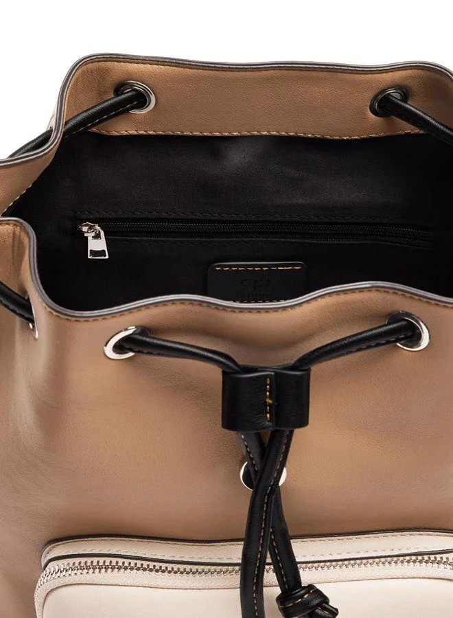 Parfois Multicolour Backpack Color Block With Flap for Women | Best Price UAE