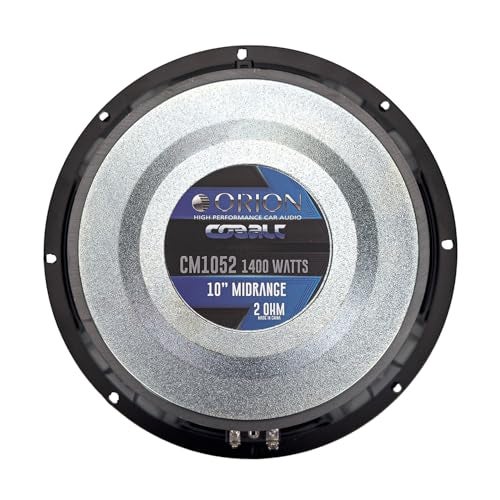 ORION Cobalt CM1052 High Efficiency 10" Mid-Range Bullet Loudspeaker, 1400W Max Power, 350W RMS, 4 Ohm, 2" Voice Coil - Pro Car Audio Stereo, Midrange Speaker (Single) - Image 5