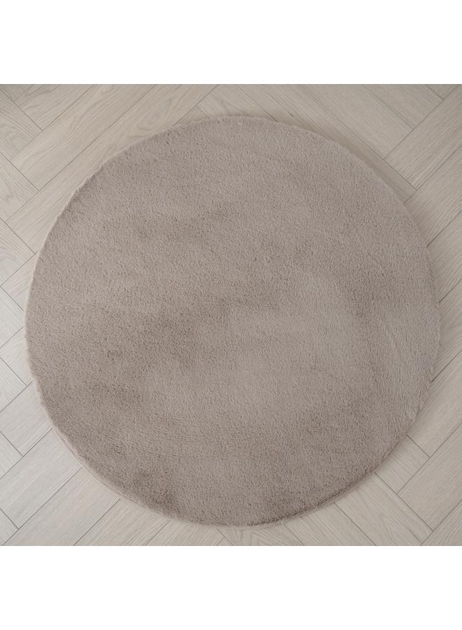 Rabbit Fur Round Rug 90 Cm