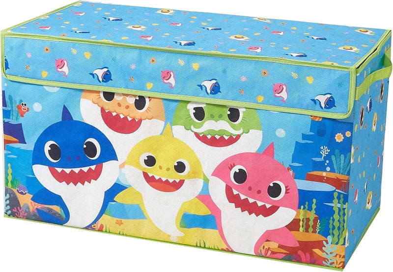 Idea Nuova Baby Shark Collapsible Toy Storage Trunk - Image 1