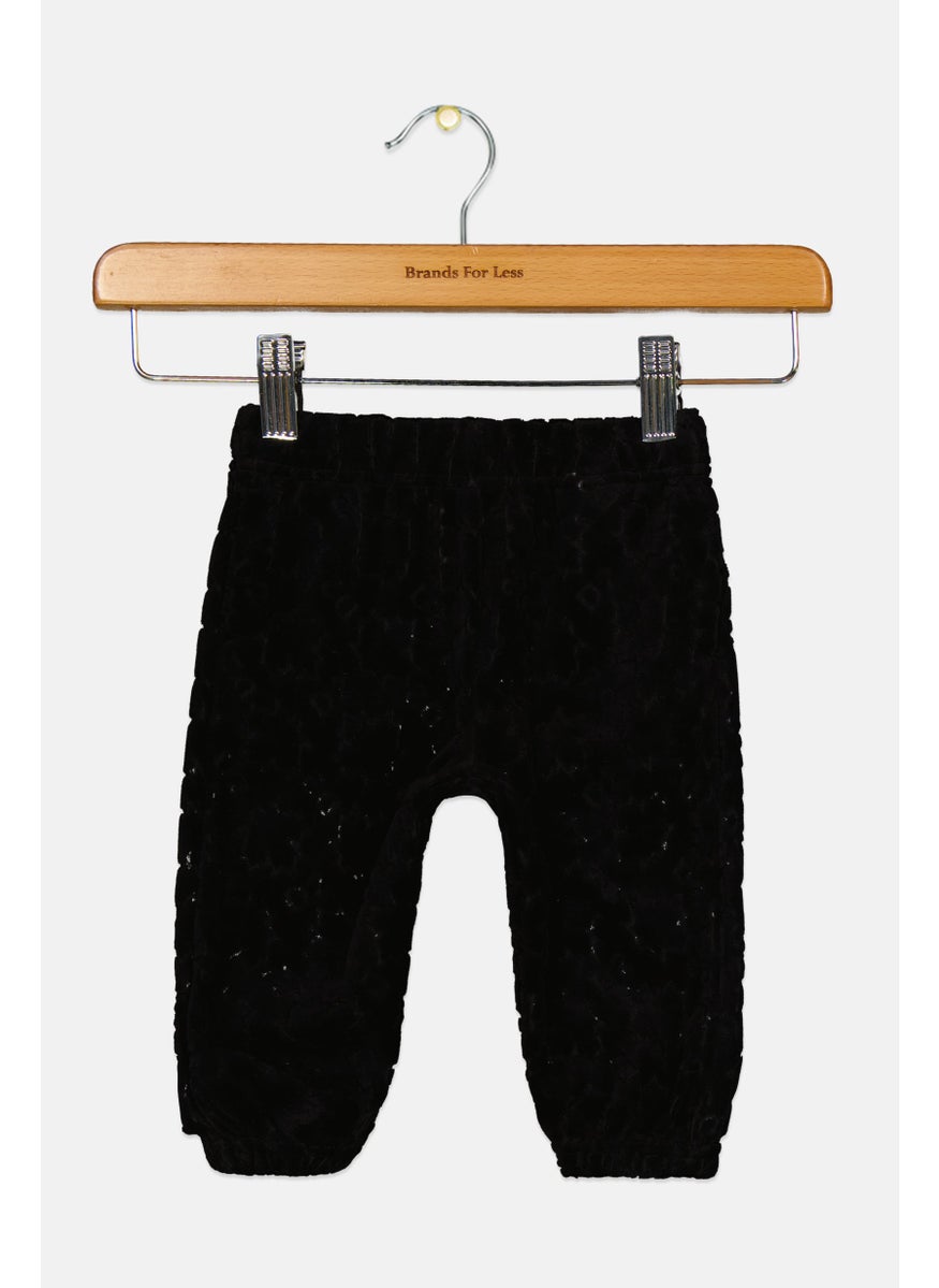 DSQUARED2 Toddlers Girl Velvet Pull On Pants, Black  - Image 2