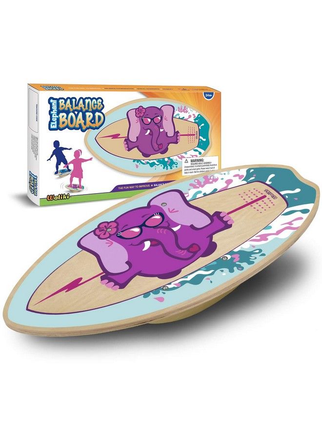 WALIKI Wood Balance Board ; Ages 3 8 ; Toddlers And Kids ; Pink - Image 2