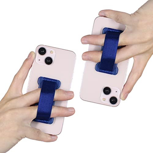 WUOJI Phone Grip Holder for Hand, Universal Finger Strap Phone Holder, Finger Selfie Grip Compatible with Most Smartphones (Blue) - 2Pack - Image 4