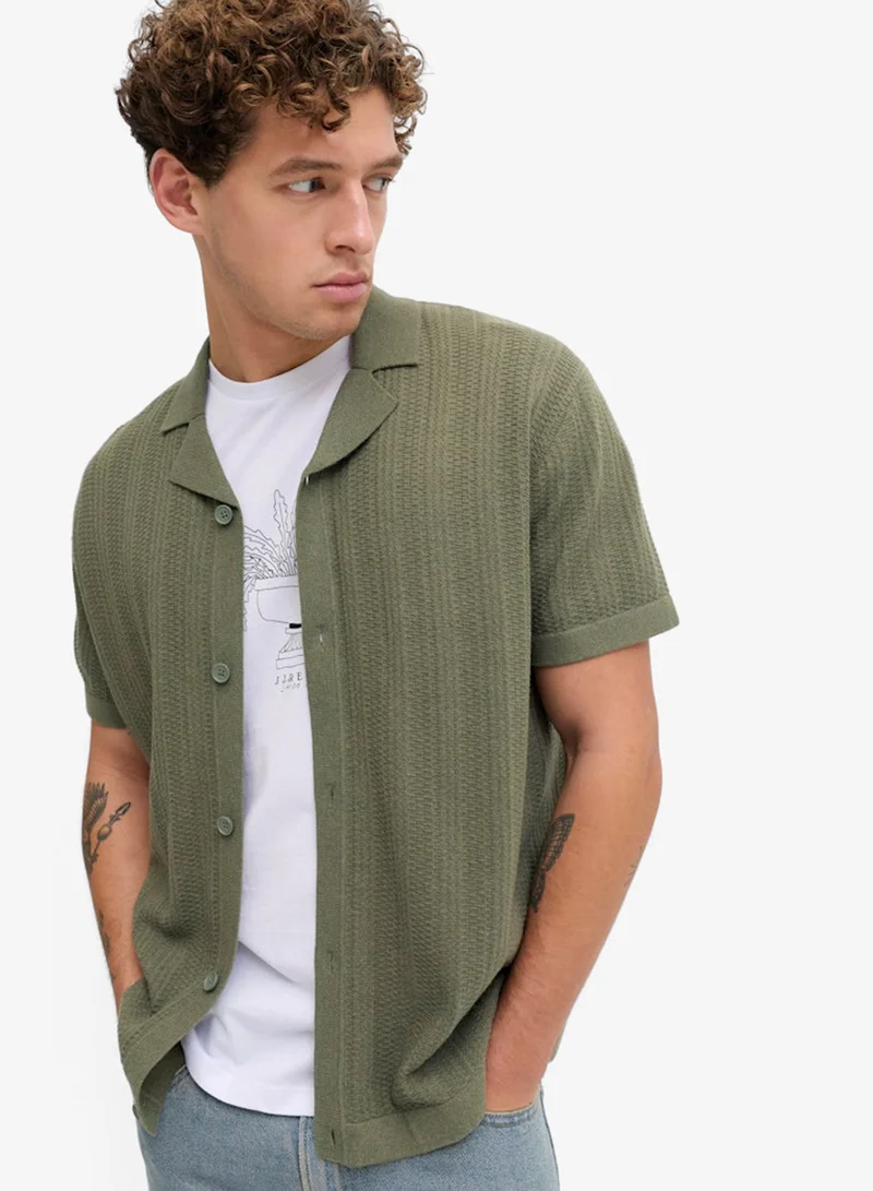 JJ Rebel  Casual Slim Fit Short Sleeve Resort Shirt for Men | Best Price UAE