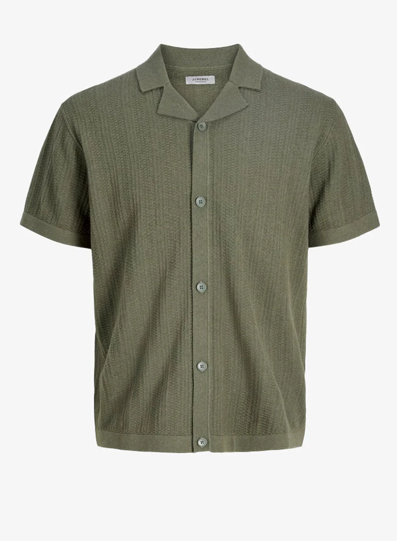 JJ Rebel  Casual Slim Fit Short Sleeve Resort Shirt for Men | Best Price UAE