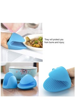 KASTWAVE Silicone Cooking Pinch Grips Oven Mitts Potholder, Heat Resistant Pinch Finger Protector for Kitchen Cooking Baking Microwave Cooking Pinch Grips Kitchen BBQ 2 Pairs  - Image 5