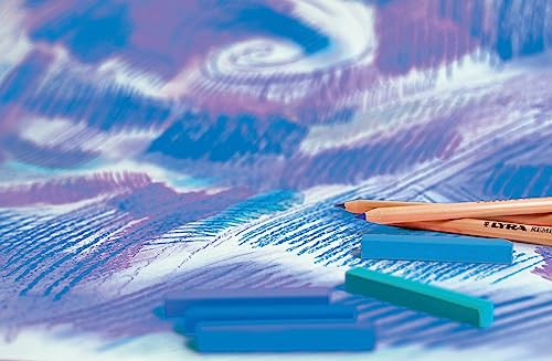 Lyra Polycrayons Soft Pastel Crayons - 12 Water Soluble Soft Pastels for Artists and Students - Highly Pigmented Lightfast Chalk Pastels for Vivid Tones and Colors and Broad or Fine Strokes - Image 4