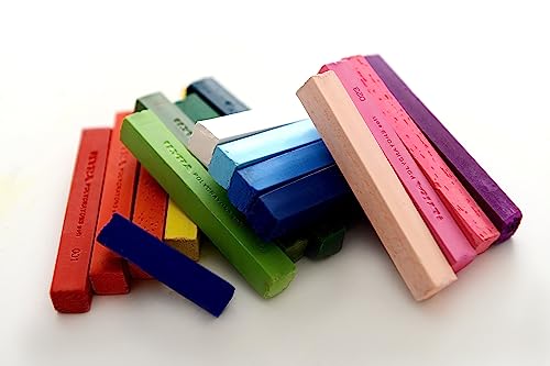 Lyra Polycrayons Soft Pastel Crayons - 12 Water Soluble Soft Pastels for Artists and Students - Highly Pigmented Lightfast Chalk Pastels for Vivid Tones and Colors and Broad or Fine Strokes - Image 3