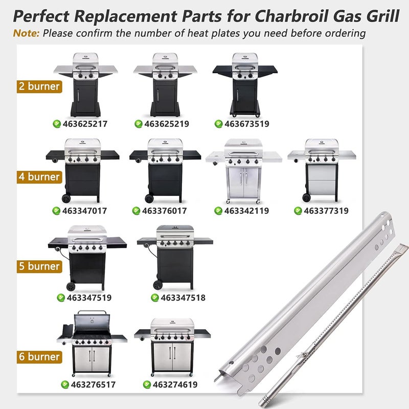 Criditpid Grill Replacement Parts for Charbroil Performance 4 Burner 463342119 463347017 463377319 463376017, Char Broil 463349917 Replacement Parts, Char-Broil 463335517 Grill Replacement Parts. - Image 2