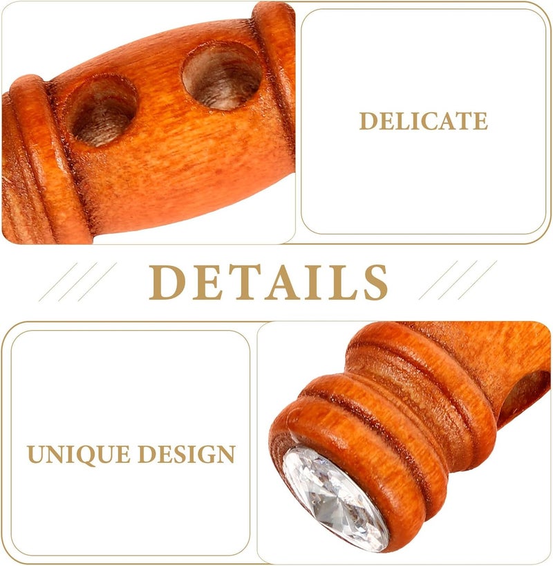 4pcs Wooden Coat Sewing Toggle Buttons Horn Style Decorative Clothing Closure Buttons for ’s Sweaters and Jackets Accessories - Image 3