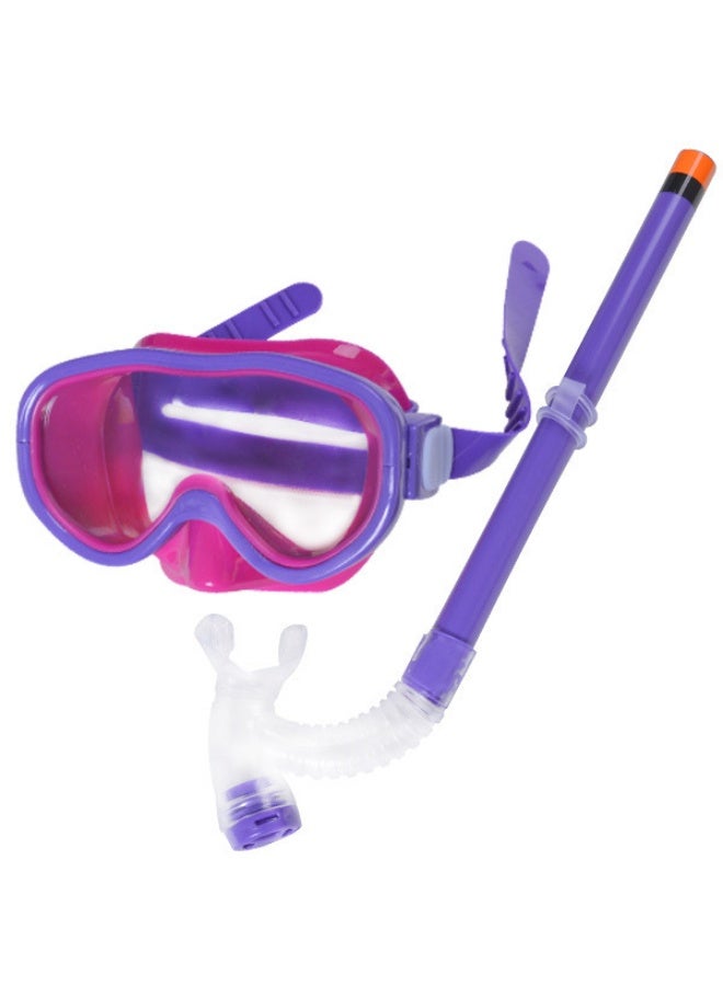 KUYING New Children's Diving Goggles Breathing Tube PE Edge Bone Bag Set