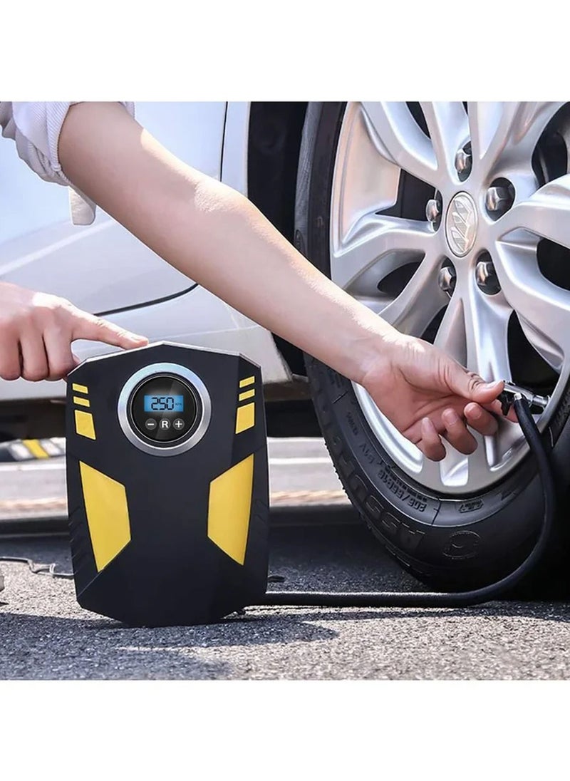 Digital Car Tyre Inflator Air Compressor with Auto Stop and LED Light 12V Fast Portable Air Pump for Car Bicycle Motorcycle Ball Air Mattress - pzsku/Z2DC283265BB332900E29Z/45/_/1692005949/3b6b45d7-4802-4111-a3d3-71eade1aac87