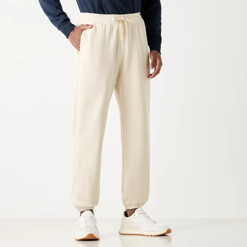 ADOT by Splash Textured Joggers with Pockets and Drawstring Closure