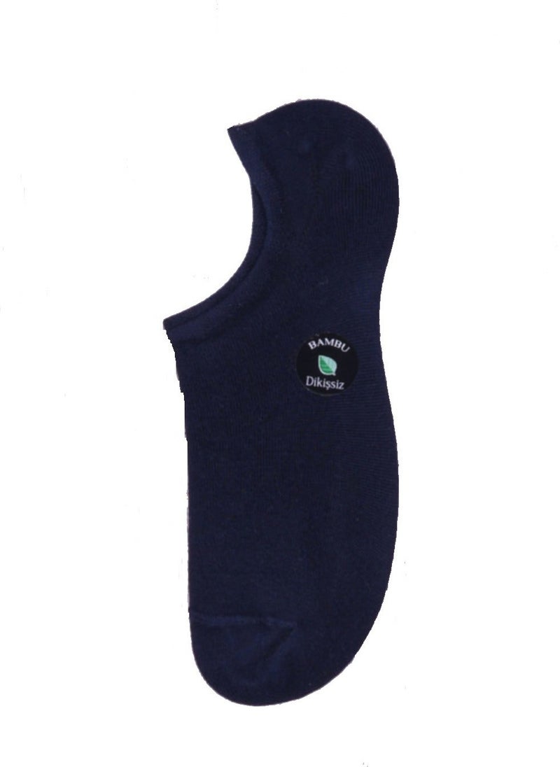 Gönültaş 12 Pairs Black Color Bamboo Seamless Invisible Sneaker Socks 