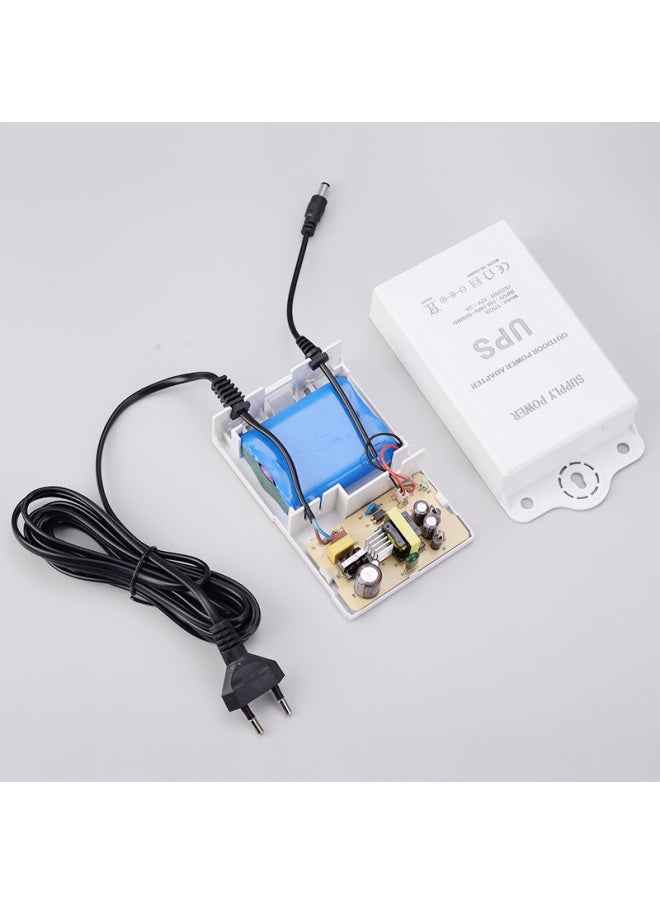 12V2A Surveillance Camera Power Adapter Rainproof Lightning Protection UPS Uninterruptible Endurance Power Adapter Wholesale-Color:Us Regulations-Specifications:Power Adapter