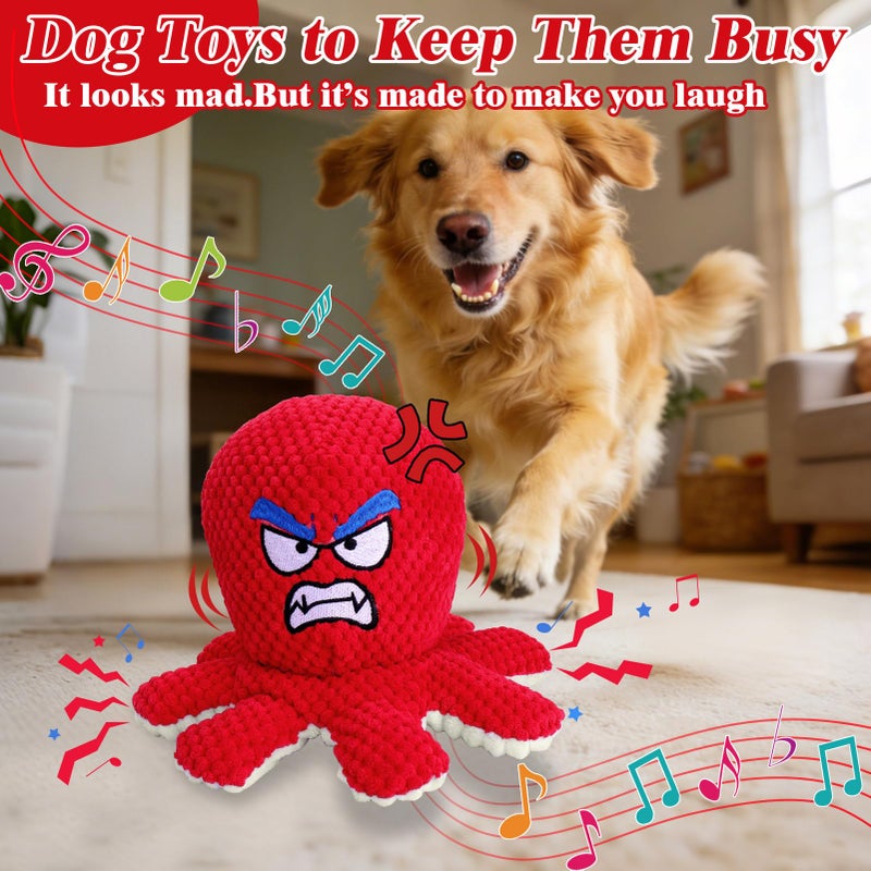 Mity rain Interactive Dog Toys Octopus with Thicken Plush, Moving Dog Toy with Recording Mode Shaking & Singing Mode Bouncing, Funny Ball Jumping to Keep Them Busy and Chase, Rechargeable - Image 4