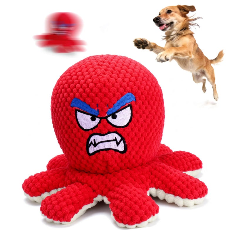Mity rain Interactive Dog Toys Octopus with Thicken Plush, Moving Dog Toy with Recording Mode Shaking & Singing Mode Bouncing, Funny Ball Jumping to Keep Them Busy and Chase, Rechargeable - Image 1