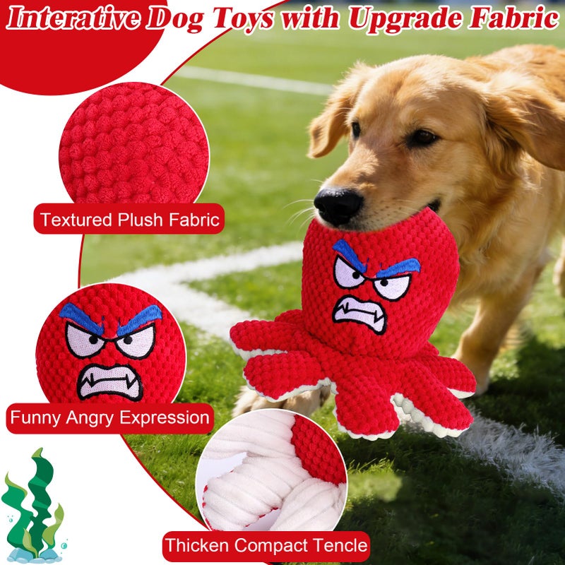 Mity rain Interactive Dog Toys Octopus with Thicken Plush, Moving Dog Toy with Recording Mode Shaking & Singing Mode Bouncing, Funny Ball Jumping to Keep Them Busy and Chase, Rechargeable - Image 2
