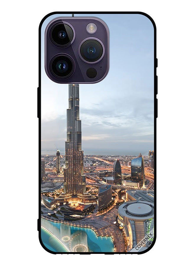 Covernex Protective Case Cover For Apple iPhone 14 Pro Beautiful View Of Downtown Dubai - Image 1