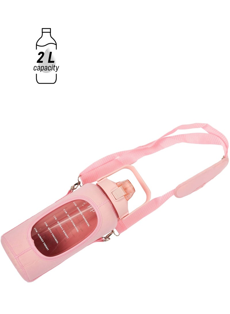 Prickly Pear Pink Tracker 2L Water Bottle & Pink Pouch Bundle - Image 1