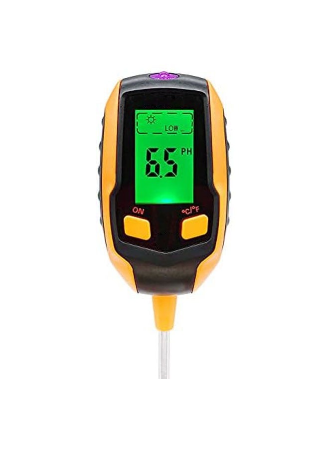 عام جهاز قياس رطوبة التربة 5 في 1 لقياس درجة حرارة النبات/رطوبة التربة/مقياس الحموضة/كثافة الضوء الشمسي/رطوبة الجو. يعد هذا الجهاز مناسبًا للزراعة والحدائق والنباتات داخل المنزل وفي الهواء الطلق. - Image 1