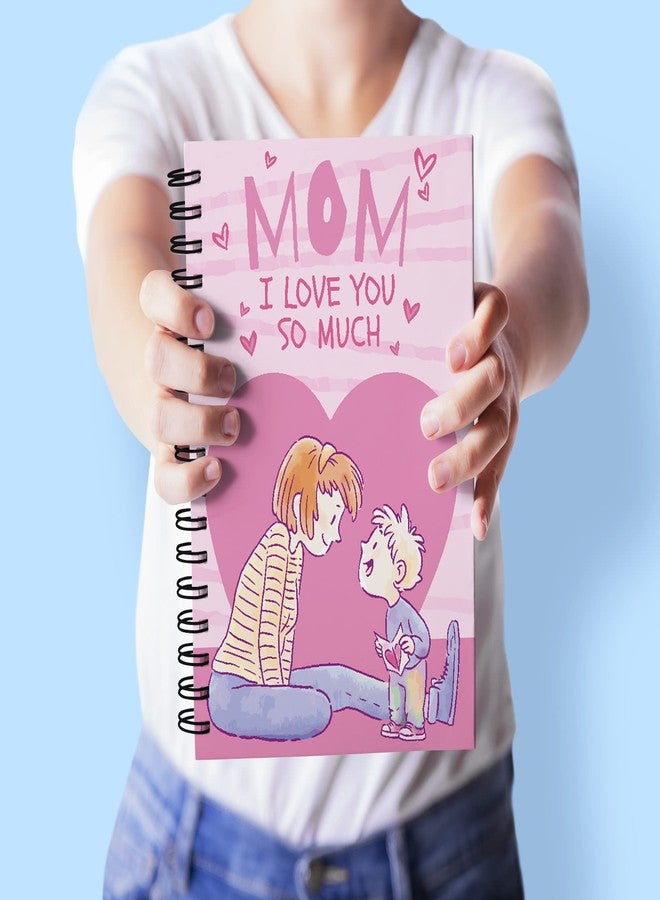 tinywalk Mom I Love You Spiral Wiro Unruled Notebook Diary Journal Drawing Book Size-A5(6X9 Inches) (Mom I Love You) - Image 3