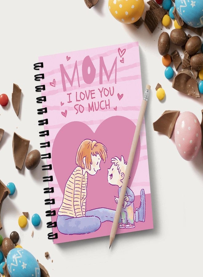 tinywalk Mom I Love You Spiral Wiro Unruled Notebook Diary Journal Drawing Book Size-A5(6X9 Inches) (Mom I Love You) - Image 2
