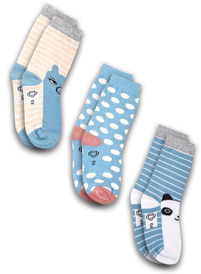 Dollar Kids Socks For Boys & Girls In Blended Cotton (Pack Of 3) - Image 1