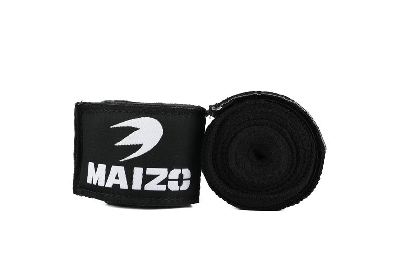 Maizo Stretchable Support Hand wrap, Workout/Boxing & Punching Great for MMA, Muay Thai, Martial Arts, Wrist Support for Adults (100, Black) - Image 2
