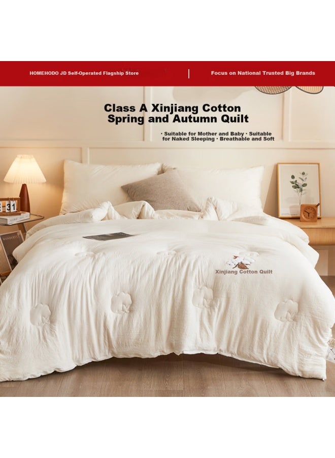 Red Bean Hongdou A-type Xinjiang Cotton Quilt, Duvet Insert, Cotton Comforter, Single Person Spring And Autumn Quilt, Winter Quilt, All-season Quilt, 150x200cm, Approximately 3 Jin - Image 3
