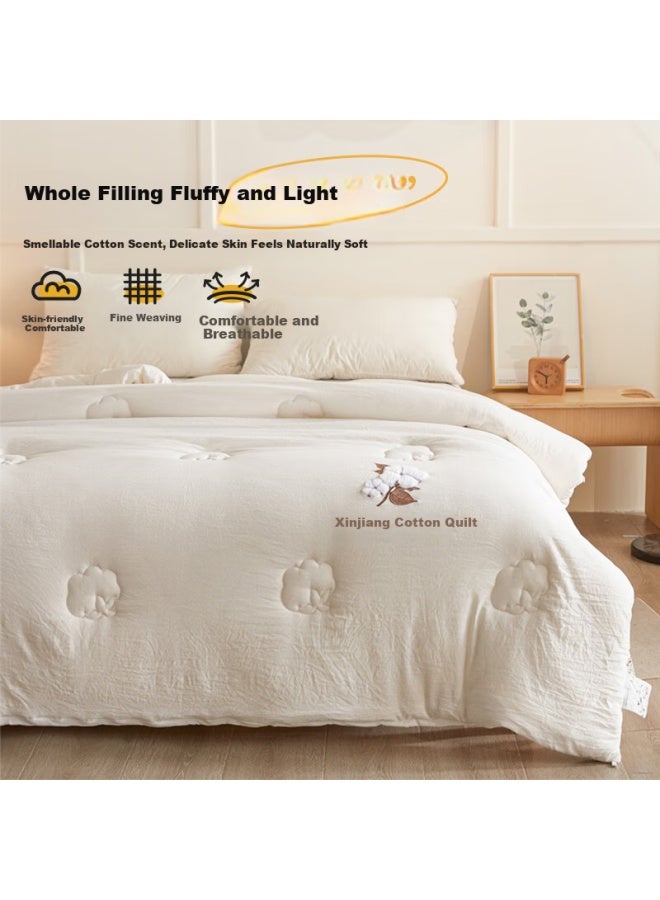 Red Bean Hongdou A-type Xinjiang Cotton Quilt, Duvet Insert, Cotton Comforter, Single Person Spring And Autumn Quilt, Winter Quilt, All-season Quilt, 150x200cm, Approximately 3 Jin - Image 2