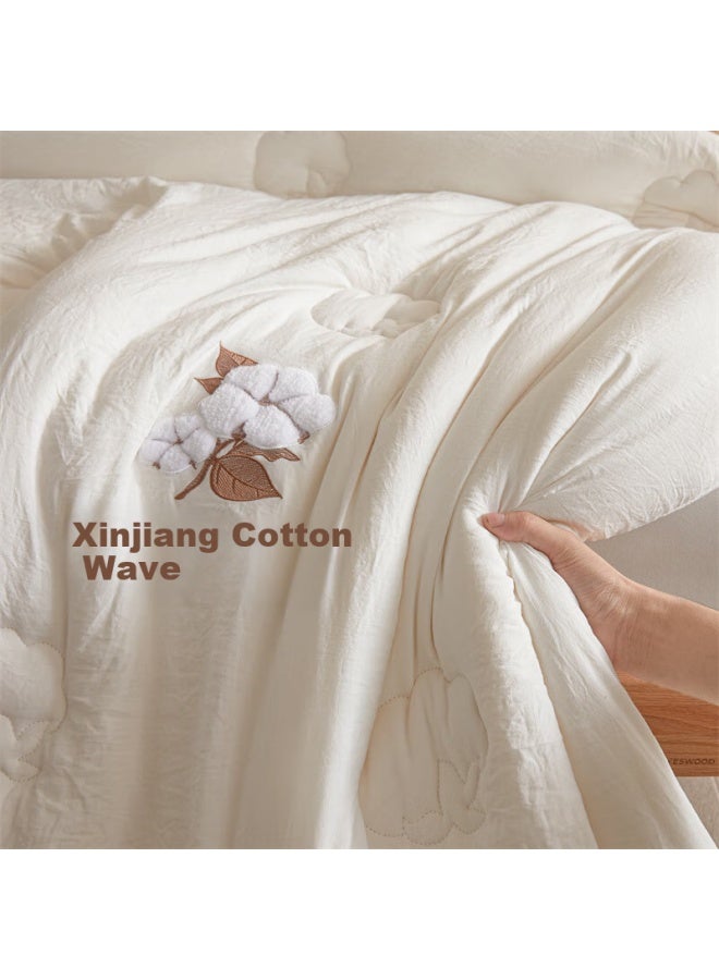 Red Bean Hongdou A-type Xinjiang Cotton Quilt, Duvet Insert, Cotton Comforter, Single Person Spring And Autumn Quilt, Winter Quilt, All-season Quilt, 150x200cm, Approximately 3 Jin - Image 4