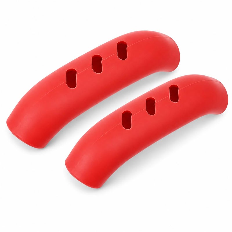 Heat Resistant Silicone Pot Handle Grip Covers, Set of 2 Non-Slip Cookware Handle Sleeves for Pots, Pans, Skillets and Saucepans, Reusable Kitchen Safety Accessory - Image 1