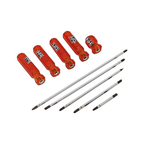 H9 2-in-1 Magnetic Screw Drivers with Long Handle & hardern tips Screwdriver Set (Pack of 5) (2", 4", 6", 8" & 10") - Image 2