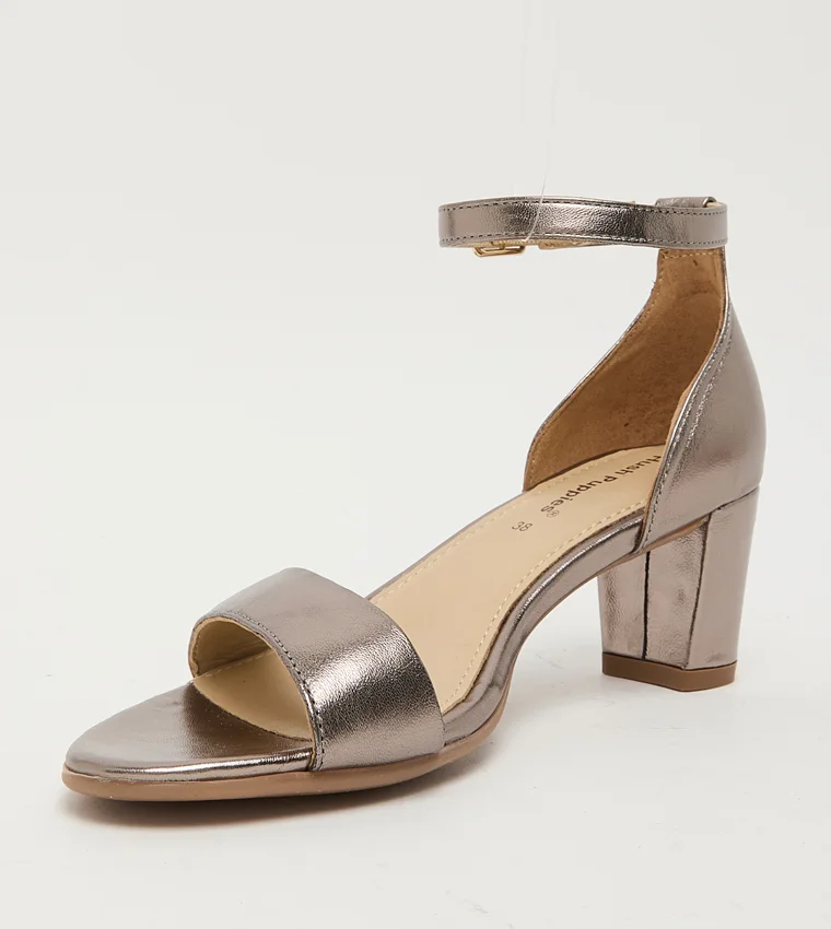 Hush Puppies Ankle Strap Block Heel Sandals