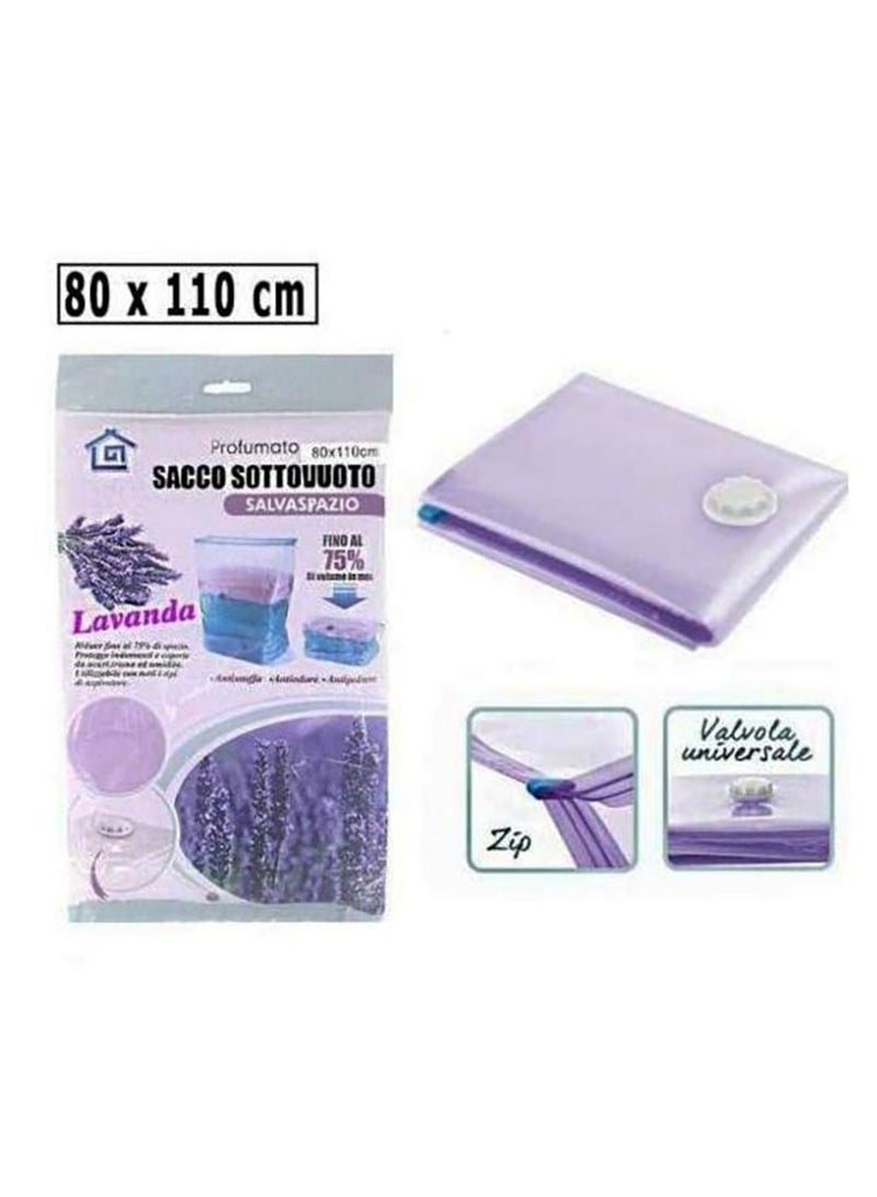 كيس تخزين محكم للملابس والبطانيات (70*110) برائحة اللافندر - Image 1