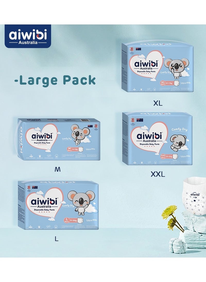 Aiwibi Comfy Dry Baby Pants Size 3-M (6-11kg) 48 Pcs - Image 4